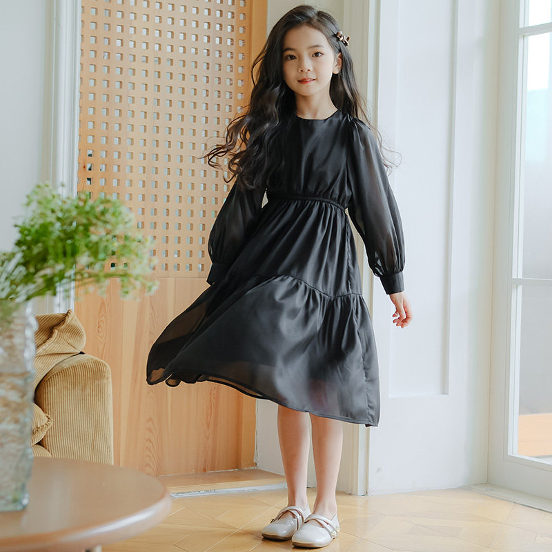 女童连衣裙春季2025新款洋气中大童亲子装长袖裙子儿童雪纺公主裙,淘宝优惠券,粉丝福利购,淘宝优惠卷