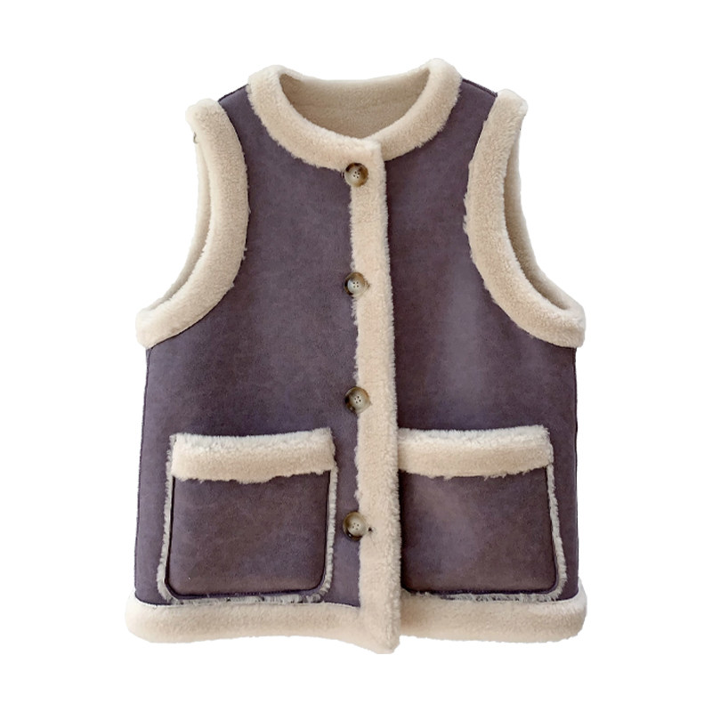 羊羔毛复古棕色皮毛一体两面穿马甲夹2025新款秋冬背心女皮草外套,淘宝优惠券,粉丝福利购,淘宝优惠卷