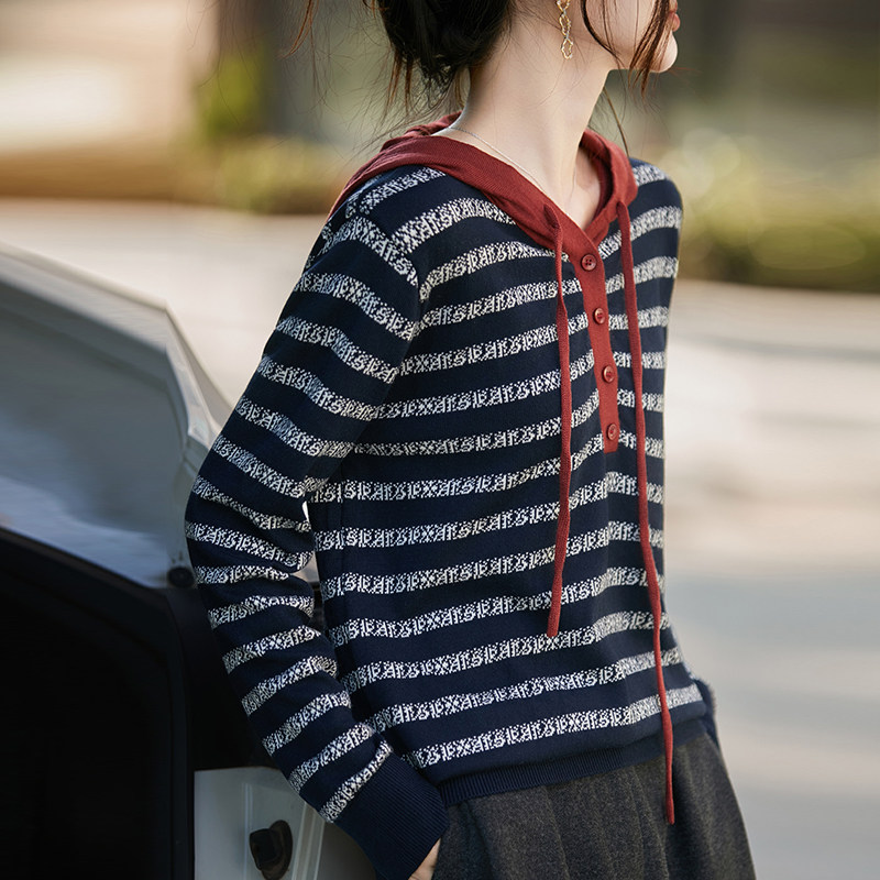 撤标撤柜(A)连帽卫衣针织打底衫女春秋洋气上衣大码女装秋冬毛衣,淘宝优惠券,粉丝福利购,淘宝优惠卷