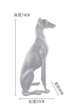 宠物模特狗狗衣服拍照陈列道具蹲地猎犬摆件宠物店陈列摆件道具