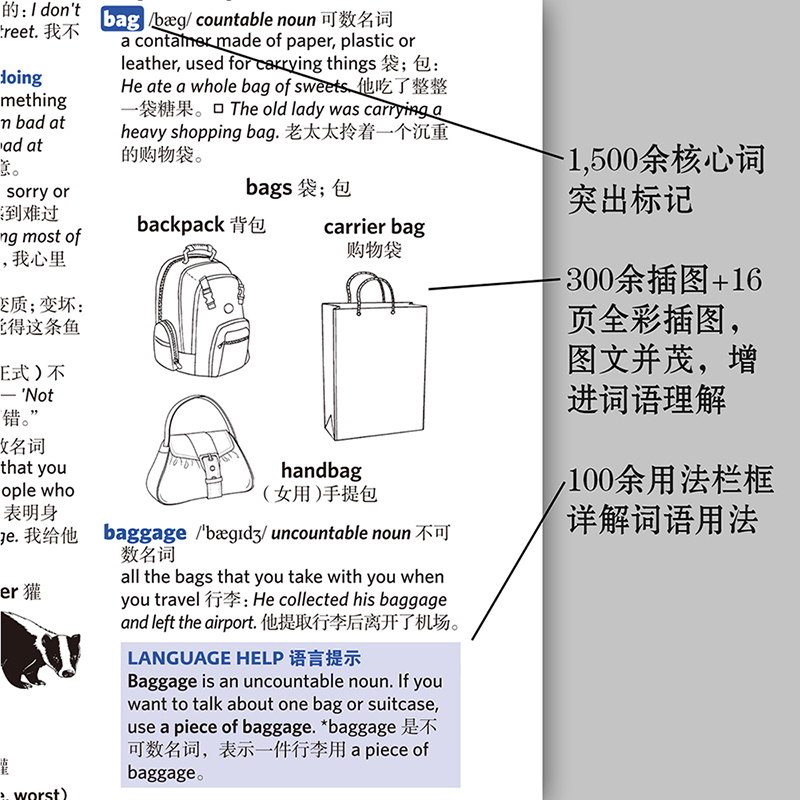 【外研社旗舰店】柯林斯COBUILD初阶英汉双解学习词典（第3版）备受全球英语学习者喜爱 源自真实语料库的英语学习词典 - 图3