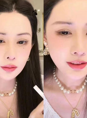 金包银貔貅金刚杵吊坠项链女轻奢高级感锁骨链新款爆款送女友礼物