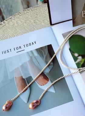 设计新款极光炫彩异形项链