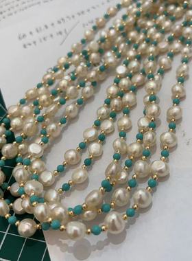 淡水巴洛克淡水珍珠14K包金