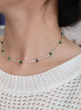 气质银子水波链有机玻璃