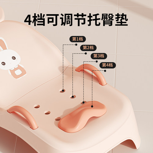 儿童洗头躺椅可折叠洗头神器宝宝家用洗头床女童小孩婴儿洗头发凳 - 图2