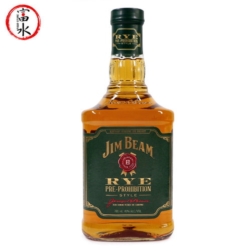 美国原装进口金宾三得利黑麦波本威士忌绿标JIMBEAM洋酒700ml包邮 - 图0