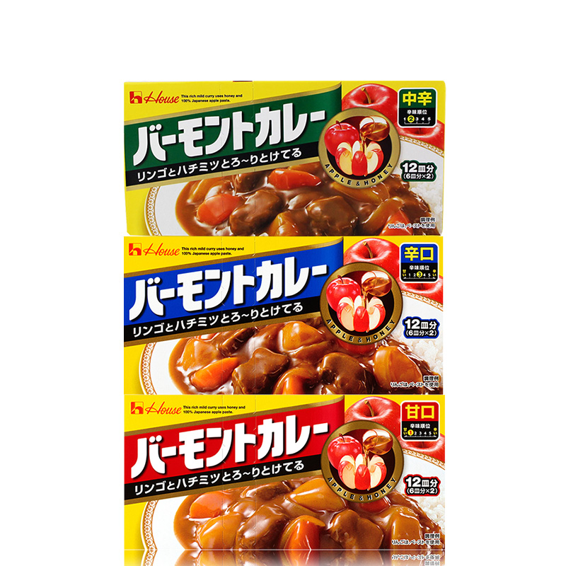日本好侍苹果咖喱块原装进口佛蒙特蜂蜜咖喱酱原味微辣辣味230g - 图3