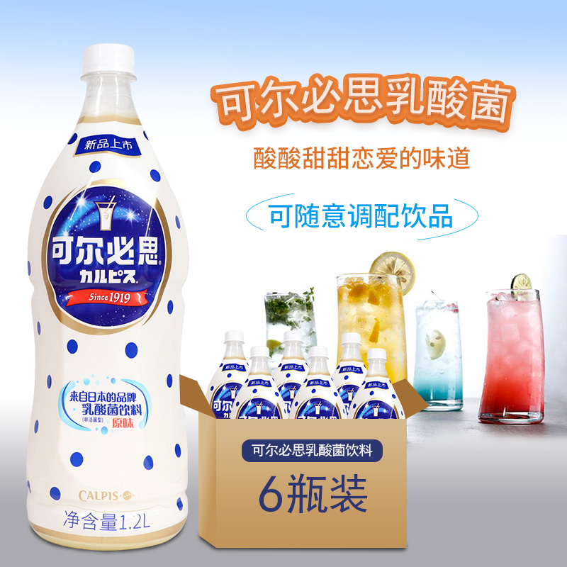 CALPIS可尔必思乳酸菌饮料原味饮品浓缩汁1.2L*6瓶奶茶店商用 - 图2