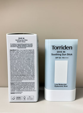 Torriden桃瑞丹低分子玻尿酸物理防晒霜透明质酸舒缓防晒棒