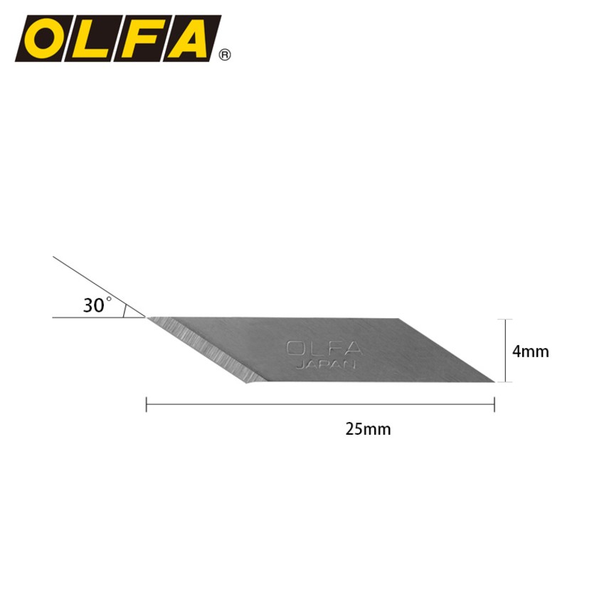 包邮日本进口OLFA爱利华雕刻刀刀片AK-5小黄笔刀专用刀片KB-5/30B - 图0