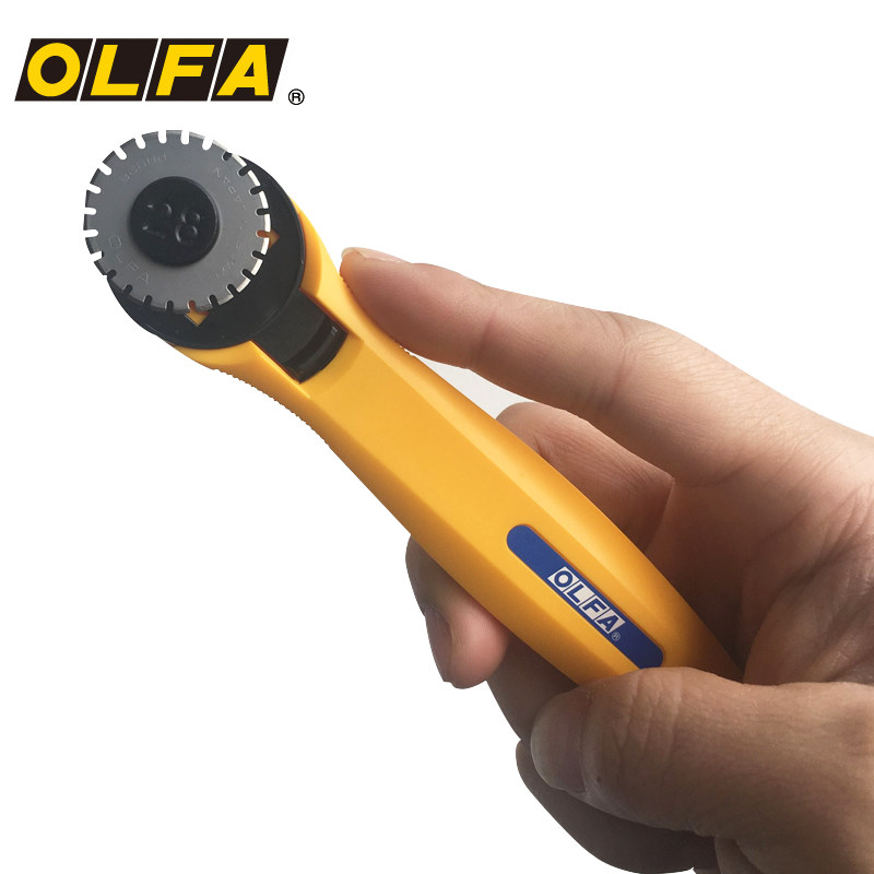 日本进口OLFA28mm虚线滚刀易撕线优惠券门票请假条虚线制作PRC-3
