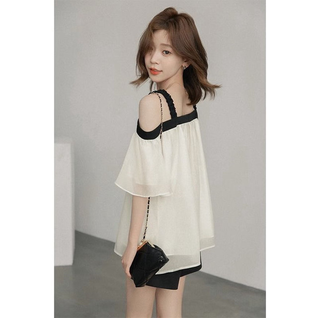 Summer Oversized Short Sleeve Boat Collar Shirt Tops ຂອງແມ່ຍິງ