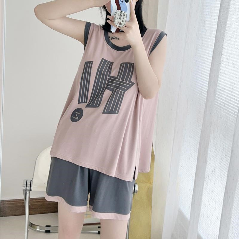 胖MM300斤大码宽松薄款无袖背心高腰短裤外穿运动休闲两件套装女,淘宝优惠券,粉丝福利购,淘宝优惠卷