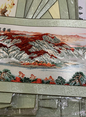客厅挂画餐厅玄关装饰画苏绣