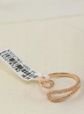 克莱玛饰品微镶开口时尚秀气百搭款网络戒指