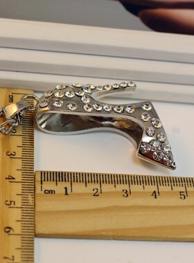 供应新款时尚金玛伊玛高跟鞋镶钻毛衣链韩版个性项链