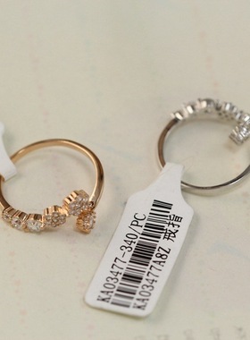 饰品时尚风微镶锆石明星款戒指