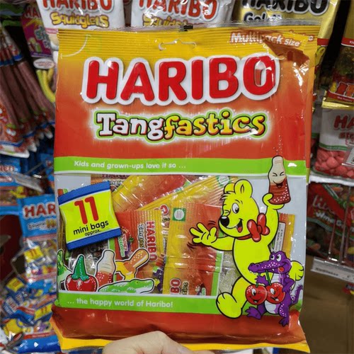 苏州现货 英国HARIBO哈瑞宝儿童混合水果Q软糖果汁橡皮糖糖粉176g - 图0