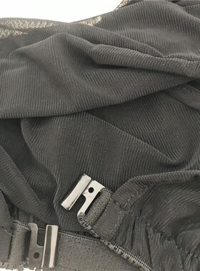 网纱上衣长袖t恤打底袖套黑白