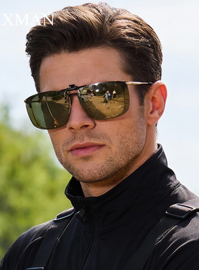 变色夹片墨镜超轻可上翻户外防紫外线偏光近视太阳眼镜露营专用