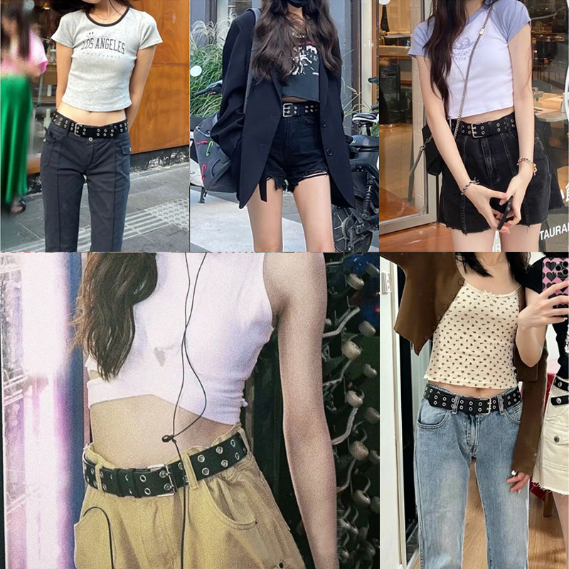 真皮腰带男女同款镂空装饰复古小众设计感朋克风免打孔牛仔裤皮带,淘宝优惠券,粉丝福利购,淘宝优惠卷