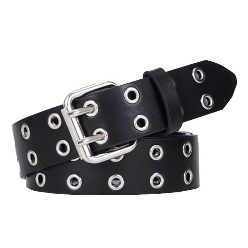 真皮腰带男女同款镂空装饰复古小众设计感朋克风免打孔牛仔裤皮带,淘宝优惠券,粉丝福利购,淘宝优惠卷
