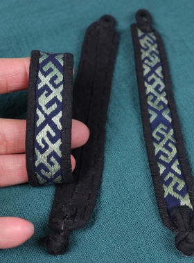 复古民族风土布织锦手工手工带女