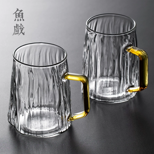 Японская прозрачная стеклянная чайная чашка для домашнего использования, чай подходит для мужчин и женщин