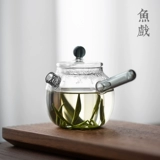 Стеклянный мундштук, заварочный чайник, японский зеленый чай, маленький чайный сервиз для домашнего использования