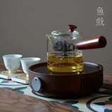 Стеклянный красный (черный) чай для домашнего использования, мундштук, заварочный чайник, популярно в интернете