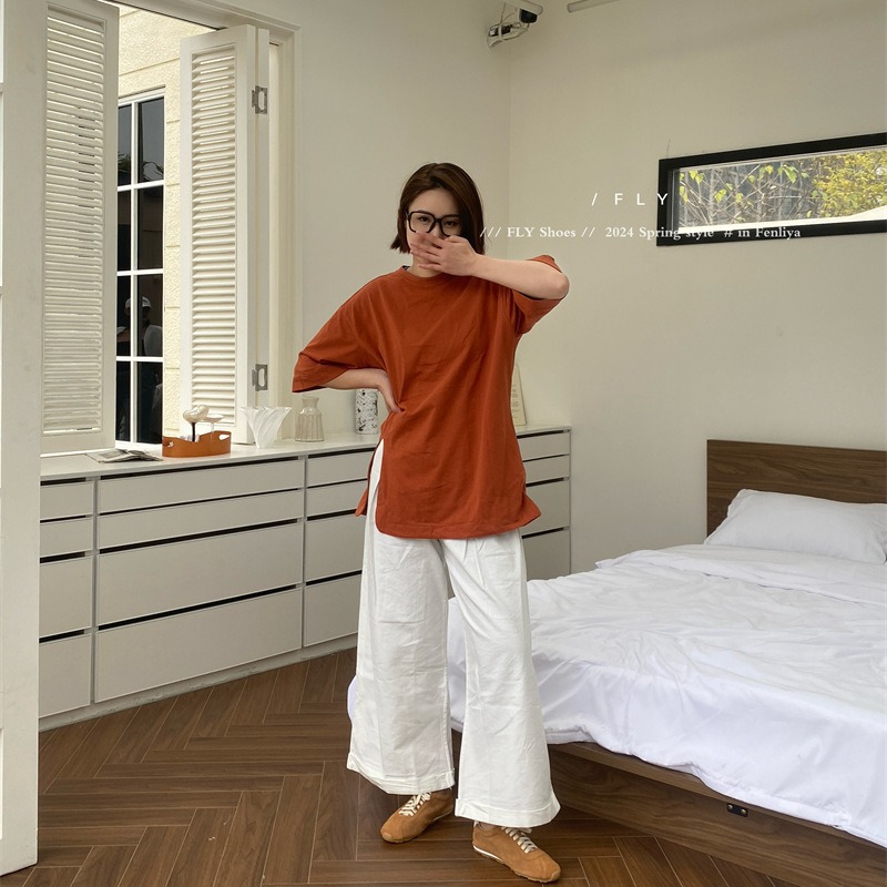 风莉雅 miu家同款阿甘鞋女2025新款早春小白鞋休闲鞋百搭德训鞋女 - 图2