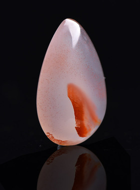 花瓣吊坠挂件镶嵌南红玛瑙