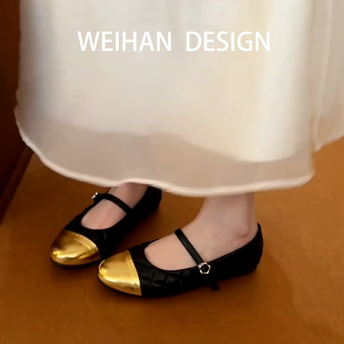 羊皮版！小香风拼色平底玛丽珍单鞋女2026春夏季晚晚风温柔豆豆鞋,淘宝优惠券,粉丝福利购,淘宝优惠卷