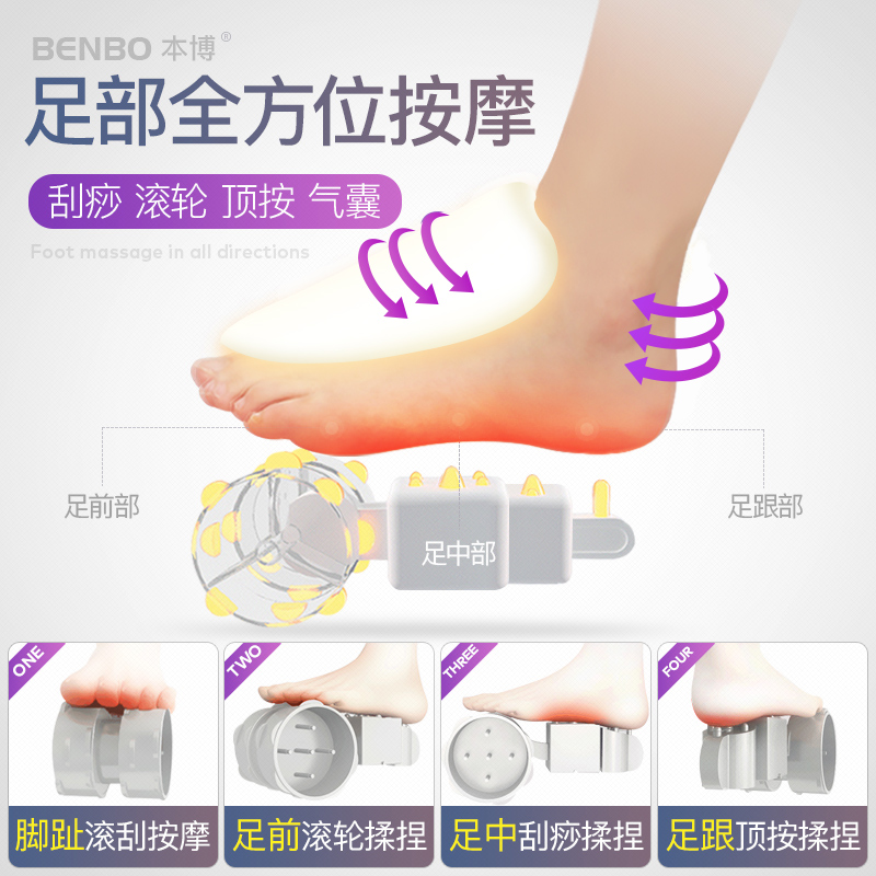 本博妙绝伦专卖店本博足疗机脚底足部按摩器脚步脚部足底家用穴位仪理疗全自动揉捏1