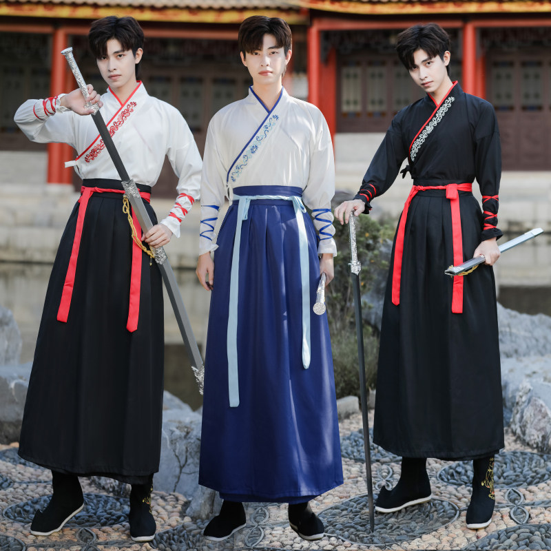 男汉服古装中国风侠客剑客学生班服春夏霸气古风帅气女装摄影拍照,淘宝优惠券,粉丝福利购,淘宝优惠卷