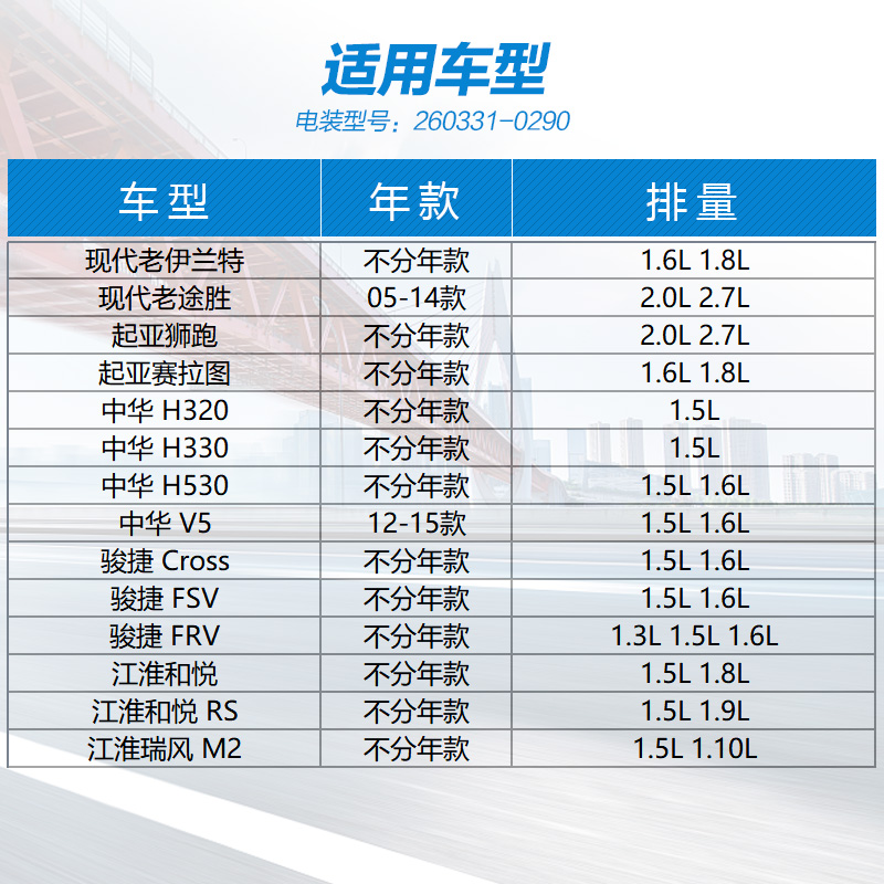 DENSO电装260331-0290空气滤芯适配伊兰特途胜赛拉图狮跑瑞风和悦 - 图1