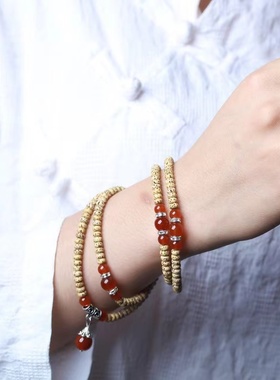 星月菩提手串绕指柔多圈