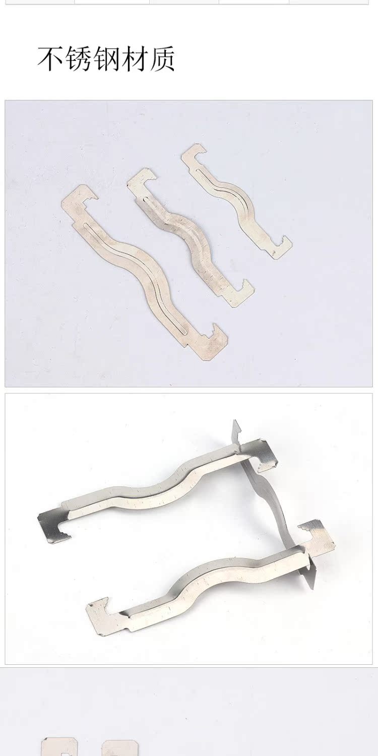 KBG弹簧卡片20管卡25蝴蝶卡JDG电线管固定丝杆吊卡不锈钢吊筋卡扣 - 图1