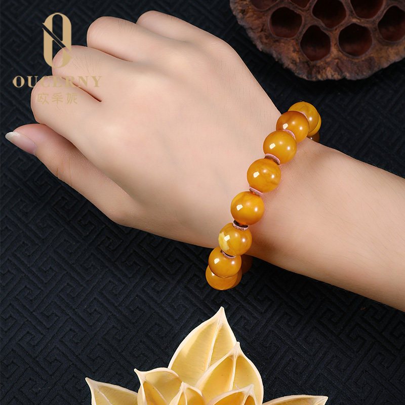 欧采妮【收藏老蜡手串】孤品蜜蜡手串 oucerny欧采妮手饰