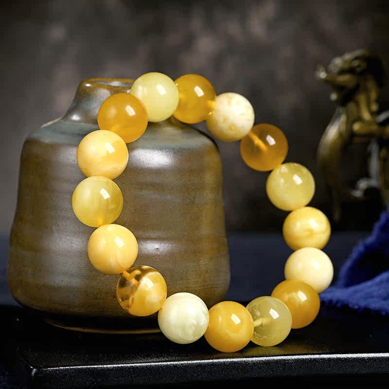 oucerny /欧采妮天然蜜蜡随形手链 oucerny欧采妮手饰