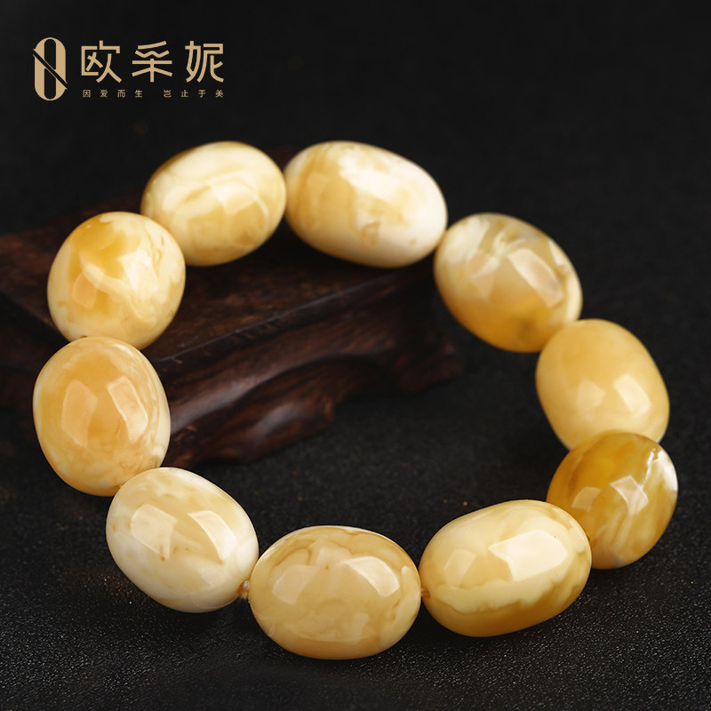 欧采妮妖花蜜蜡枣珠手串天然手链 oucerny欧采妮手饰