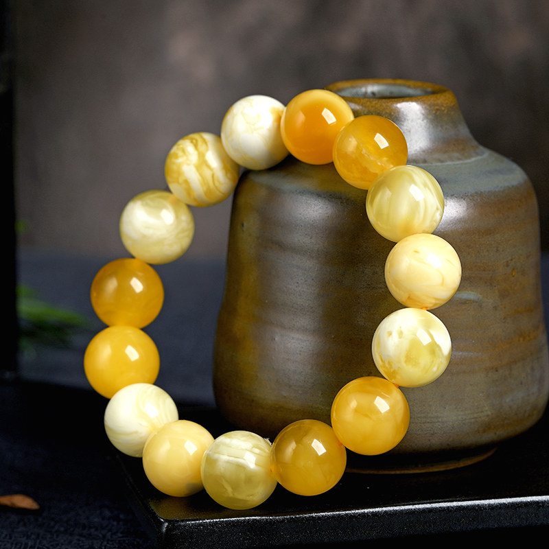 oucerny /欧采妮蜜蜡老行男士手链 oucerny欧采妮手饰