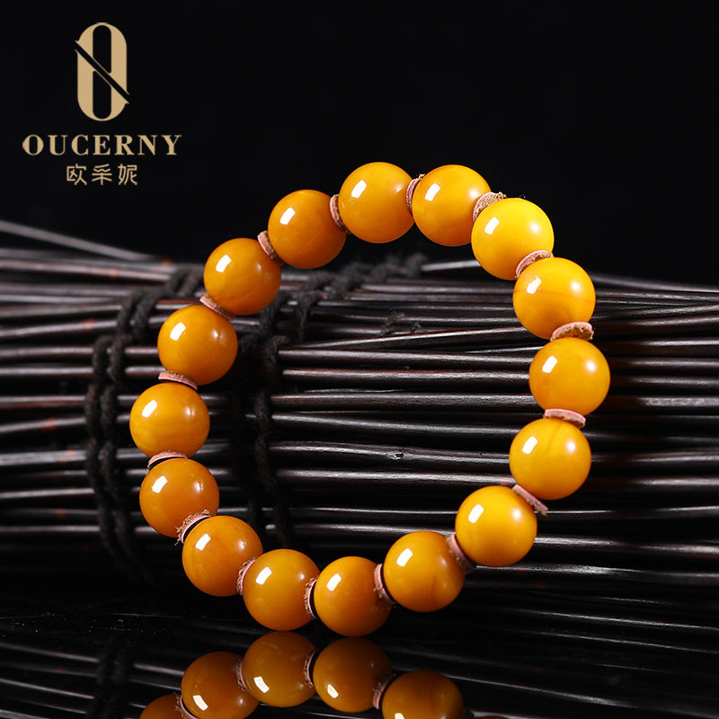 欧采妮【收藏老蜡手串】孤品蜜蜡手串 oucerny欧采妮手饰
