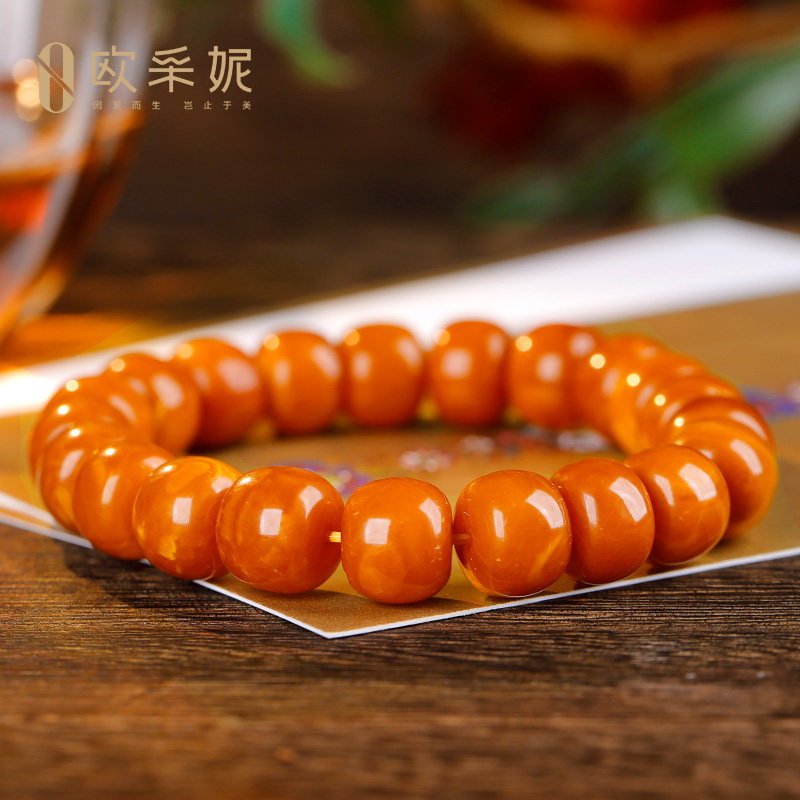 欧采妮收藏老蜡老形孤品天然手串 oucerny欧采妮手饰