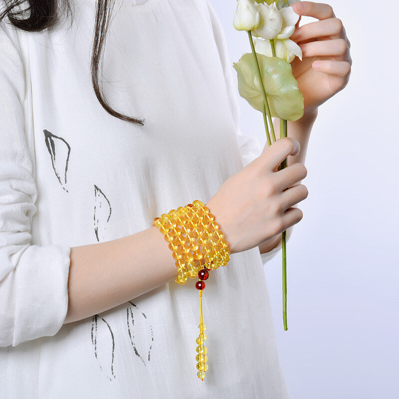 欧采妮蜜蜡手串男士天然无烤手链 oucerny欧采妮手饰