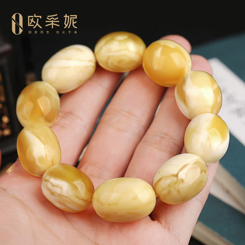 欧采妮妖花蜜蜡枣珠手串天然手链 oucerny欧采妮手饰