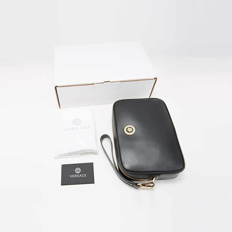 versace范思哲小号手拿包收纳包 万奢城男士包袋