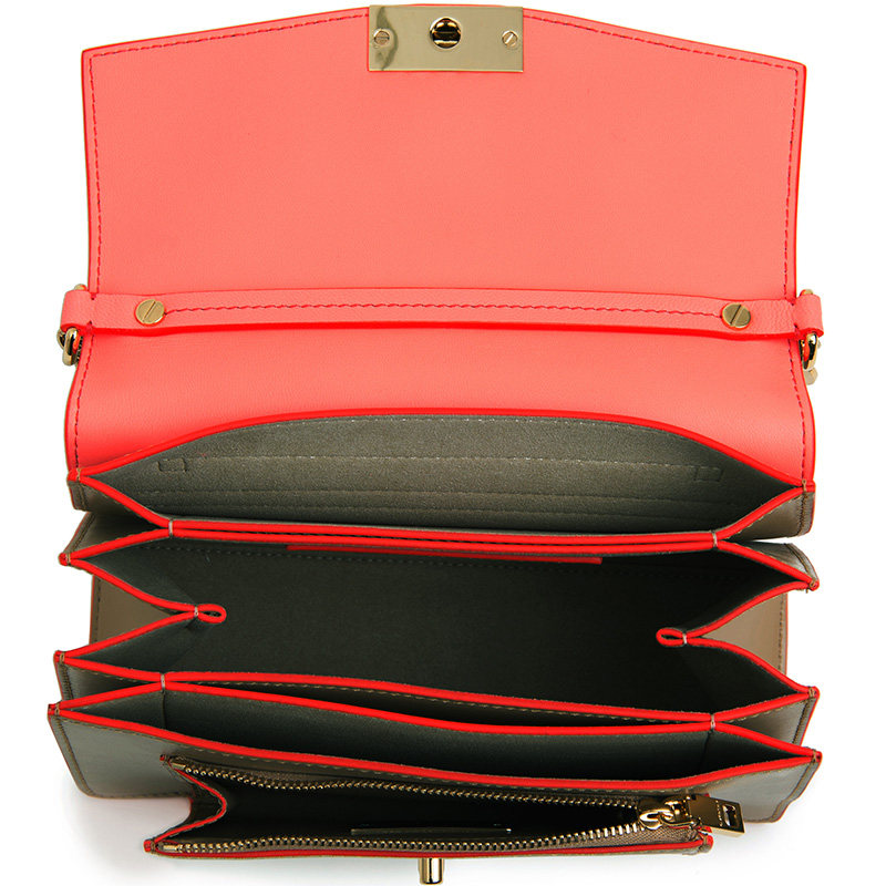 givenchy /纪梵希牛皮拼色斜挎包 万奢城女士包袋