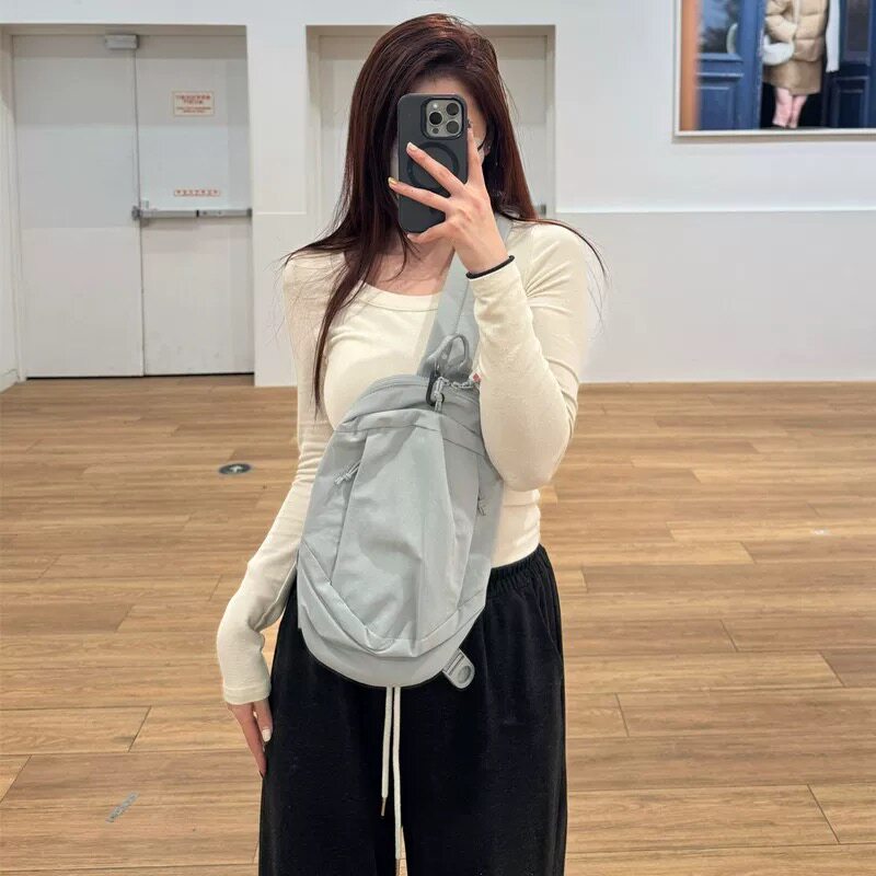 Fitting room same chest bag men's and women's carry-on shoulder bag crossbody bag cycling sports backpack cloth bag 476641